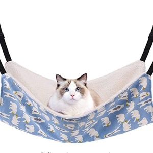 Comfortable Hanging Adjustable Pet Hammock Bed for Cats/Small Dogs/Rabbits NEW